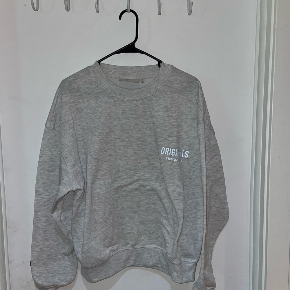 Brooklyn Cloth Light Gray Crewneck Sweater